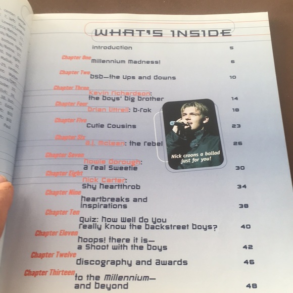 Backstreet Boys Backstage Pass Now & Forever Your Keepsake Scrapbook 1999 - Picture 5 of 8